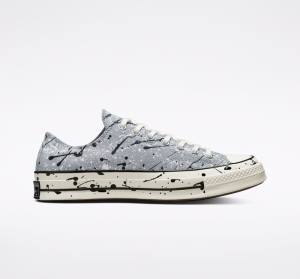 Boty Nízké Converse Chuck 70 Archive Paint Splatter Šedé Černé Bílé | CV-253SVW