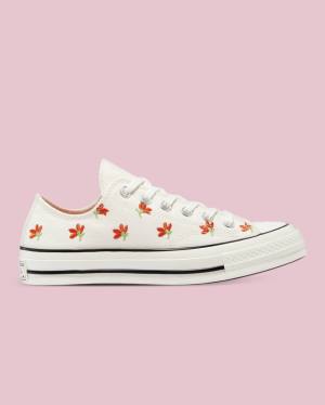 Boty Nízké Converse Chuck 70 Embroidered Garden Party Béžový | CV-459PXM