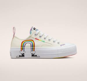 Boty Nízké Converse Chuck Taylor All Star Lift Platformyě Pride Červené | CV-130BOF