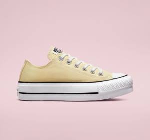 Boty Nízké Converse Chuck Taylor All Star Lift Platformyě Seasonal Color Citrón Černé Bílé | CV-429BMF