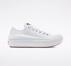 Boty Nízké Converse Chuck Taylor All Star Move Platformyě Bílé Bílé Bílé | CV-480OUC