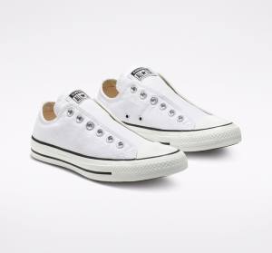 Boty Nízké Converse Chuck Taylor All Star Slip Bílé Černé Bílé | CV-523GPY