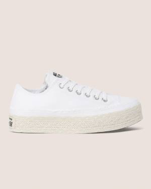 Boty Nízké Converse Chuck Taylor All Star Espadrilky Platformyě Bílé | CV-720CSQ