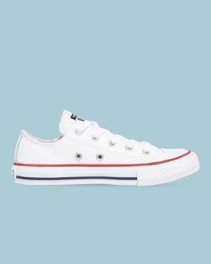 Boty Nízké Converse Chuck Taylor All Star Læder Bílé | CV-723DLI