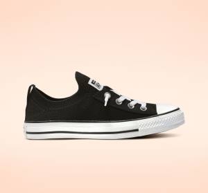 Boty Nízké Converse Chuck Taylor All Star Shoreline Knit Slip Černé Bílé | CV-743WUN