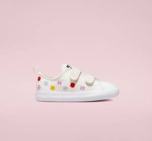 Boty Nízké Converse Chuck Taylor All Star Easy-On Floral Embroidery Bílé Bílé | CV-960ZSK