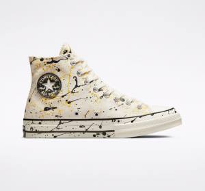 Boty Vysoké Converse Chuck 70 Archive Paint Splatter Černé | CV-930PKB