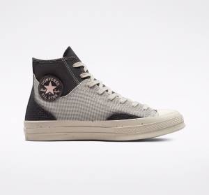 Boty Vysoké Converse Chuck 70 Crafted Platene Hnědé | CV-019ITG