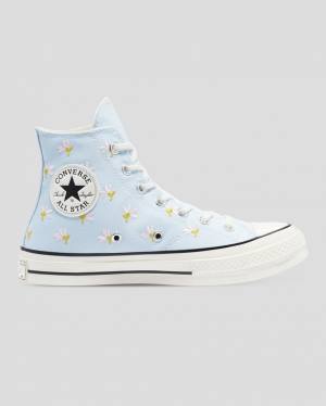 Boty Vysoké Converse Chuck 70 Embroidered Garden Party Blankyt | CV-094VIY