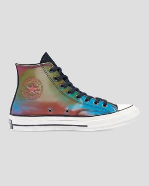 Boty Vysoké Converse Chuck 70 Iridescent Černé | CV-129QDK