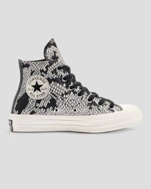 Boty Vysoké Converse Chuck 70 Læder Snake Print Béžový Černé | CV-798XFA