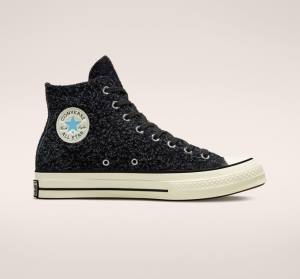 Boty Vysoké Converse Chuck 70 Semišové Seasonal Color Černé | CV-541IVB