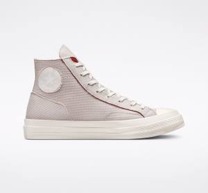 Boty Vysoké Converse Chuck 70 Tearaway Světle Stříbrné Růžové | CV-187CXN