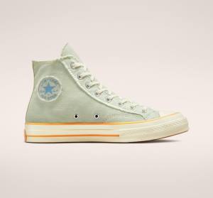 Boty Vysoké Converse Chuck 70 Washed Denim Světle Blankyt Indigo | CV-341YBW