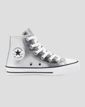 Boty Vysoké Converse Chuck Taylor All Star Metallic Stříbrné | CV-013ISL