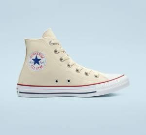 Boty Vysoké Converse Chuck Taylor All Star Natural Ivory Béžový Bílé | CV-067AMX