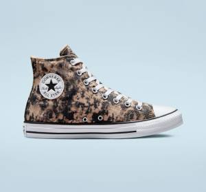 Boty Vysoké Converse Chuck Taylor All Star Dip Dye Černé Bílé | CV-108GKS