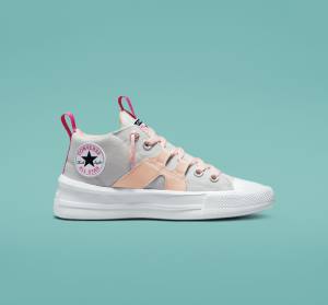 Boty Vysoké Converse Chuck Taylor All Star Ultra Easy-On Mid Růžové Růžové | CV-150SZA