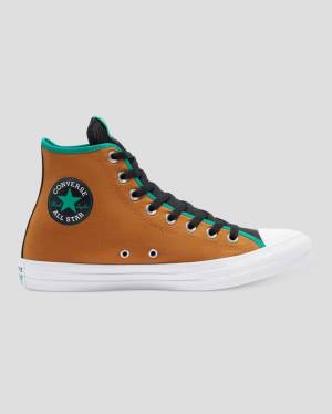 Boty Vysoké Converse Chuck Taylor All Star Digitální Terrain Hnědé Zelene | CV-164YTE