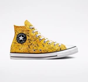 Boty Vysoké Converse Chuck Taylor All Star Archive Paint Splatter Bílé | CV-185HKO