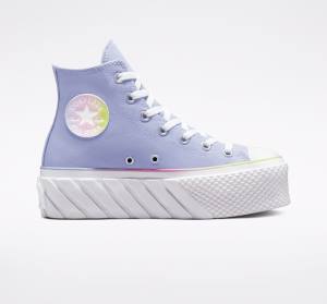 Boty Vysoké Converse Chuck Taylor All Star 2X Lift Platformyě Pastel Gradient Blankyt Bílé | CV-216BPU