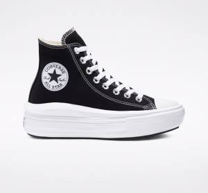 Boty Vysoké Converse Chuck Taylor All Star Move Platformyě Černé Béžový Bílé | CV-341MCW