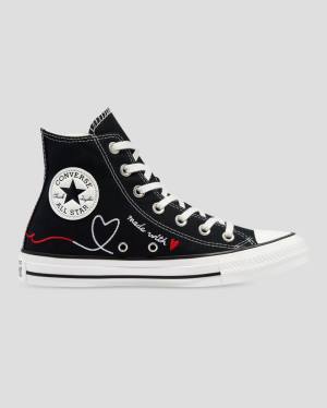 Boty Vysoké Converse Chuck Taylor All Star Love Thread Černé | CV-432IRL