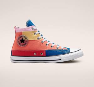 Boty Vysoké Converse Chuck Taylor All Star Patchwork Blankyt Růžové | CV-452YVN