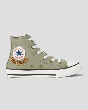 Boty Vysoké Converse Chuck Taylor All Star Pocket Camp Zelene | CV-563KMC