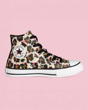 Boty Vysoké Converse Chuck Taylor All Star Animal Print Černé | CV-593OED