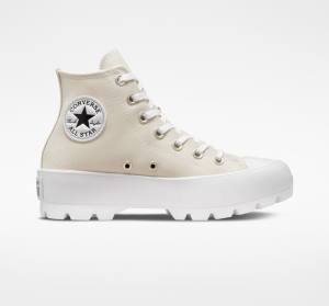 Boty Vysoké Converse Chuck Taylor All Star Lugged Seasonal Color Hnědé Bílé Černé | CV-598BRX