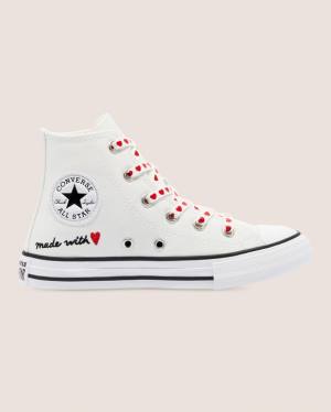 Boty Vysoké Converse Chuck Taylor All Star Street Love Thread Bílé | CV-619EMI