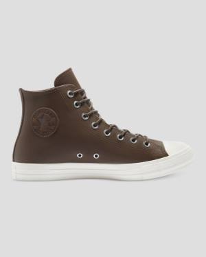 Boty Vysoké Converse Chuck Taylor All Star Seasonal Læder Hnědé | CV-709XRO