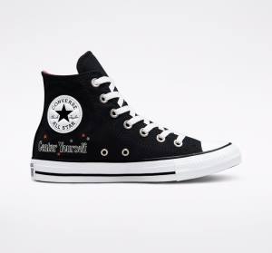 Boty Vysoké Converse Chuck Taylor All Star You Are On The Right Path Černé Bílé | CV-719UHF