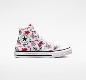 Boty Vysoké Converse Chuck Taylor All Star Pirates Bílé Červené Černé | CV-829COP