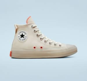 Boty Vysoké Converse Chuck Taylor All Star CX Stretch Platene Hnědé Mango | CV-896WJF