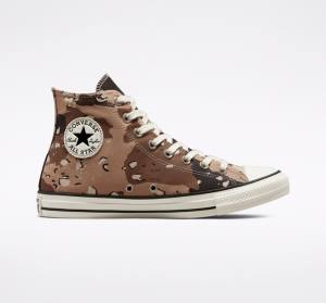 Boty Vysoké Converse Chuck Taylor All Star Archive Camo Hnědé Černé | CV-954UXP