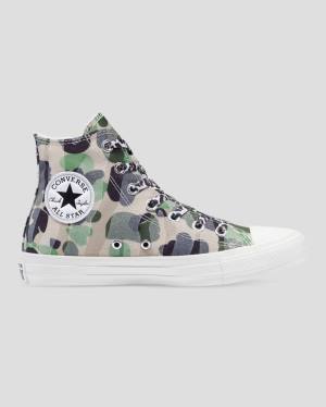 Boty Vysoké Converse Chuck Taylor Edged Leopard Print Černé | CV-196QAO