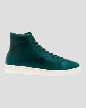 Boty Vysoké Converse Pro Læder Horween Zelene | CV-206UQX