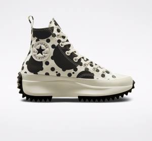 Boty Vysoké Converse Run Star Hike Platformyě Polka Dots Černé | CV-320PWD