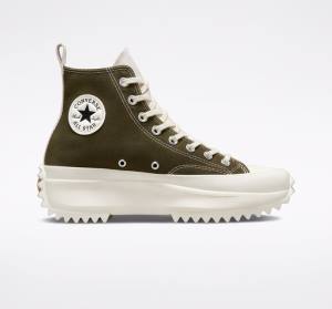 Boty Vysoké Converse Run Star Hike Platformyě Tri-Panel Color Block Hnědožlutý | CV-815KHS