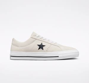 Skate Boty Converse CONS One Star Pro Semišové Bílé Černé | CV-631IVZ