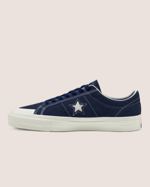 Boty Nízké Converse CONS Alexis Sablone One Star Pro Semišové Blankyt | CV-713XAE