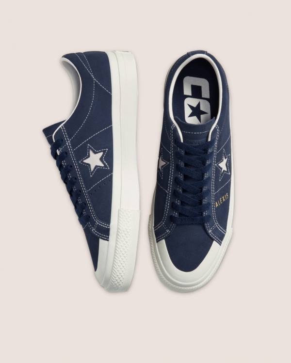 Boty Nízké Converse CONS Alexis Sablone One Star Pro Semišové Blankyt | CV-796RFZ