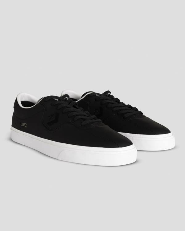 Boty Nízké Converse CONS Louie Lopez Pro Læder Černé | CV-861XOY