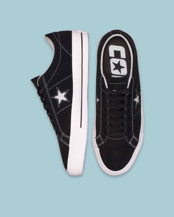 Boty Nízké Converse CONS One Star Pro Semišové Černé | CV-245HPF