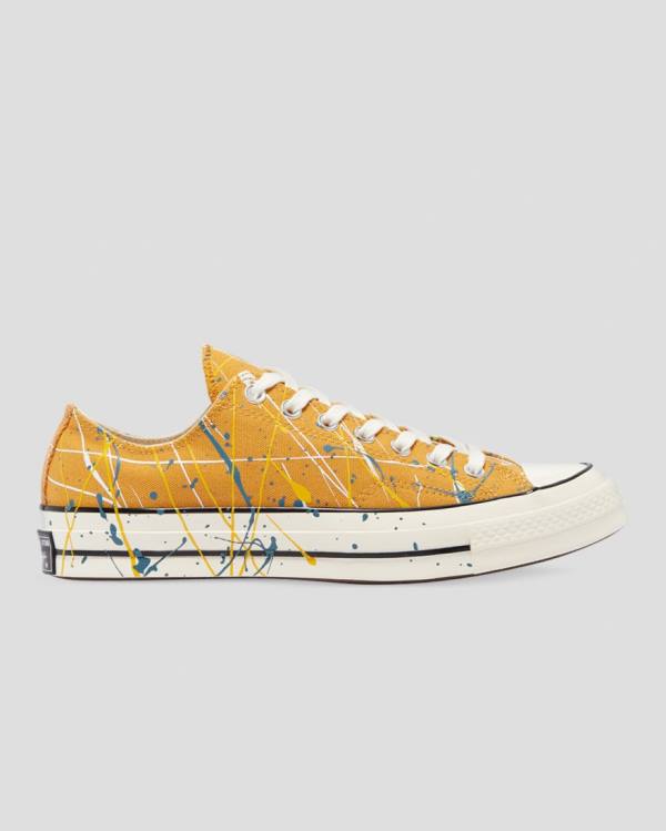 Boty Nízké Converse Chuck 70 Archive Print Paint Splatter Žluté | CV-263QYX