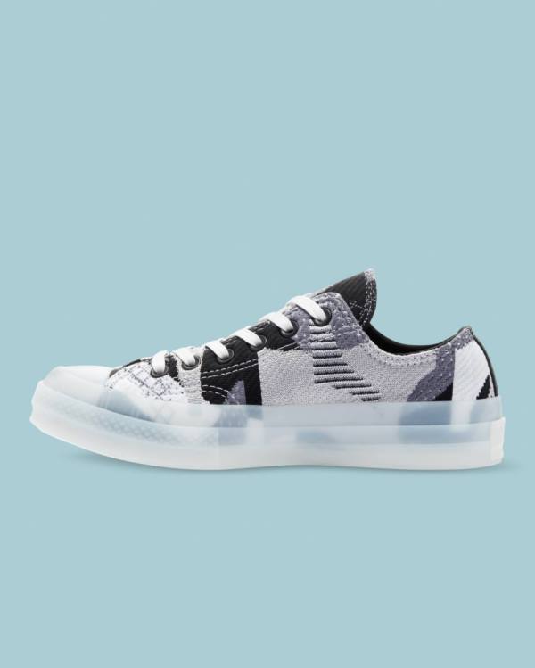 Boty Nízké Converse Chuck 70 Knit Print Černé | CV-293PNJ