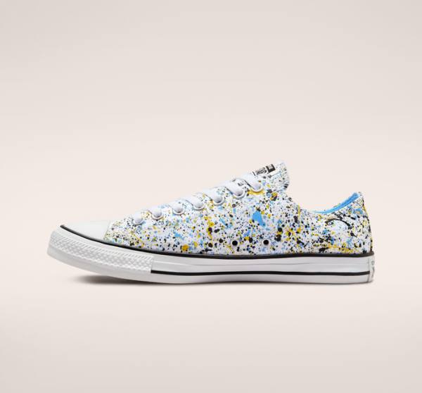 Boty Nízké Converse Chuck Taylor All Star Archive Paint Splatter Bílé Blankyt | CV-048QJV