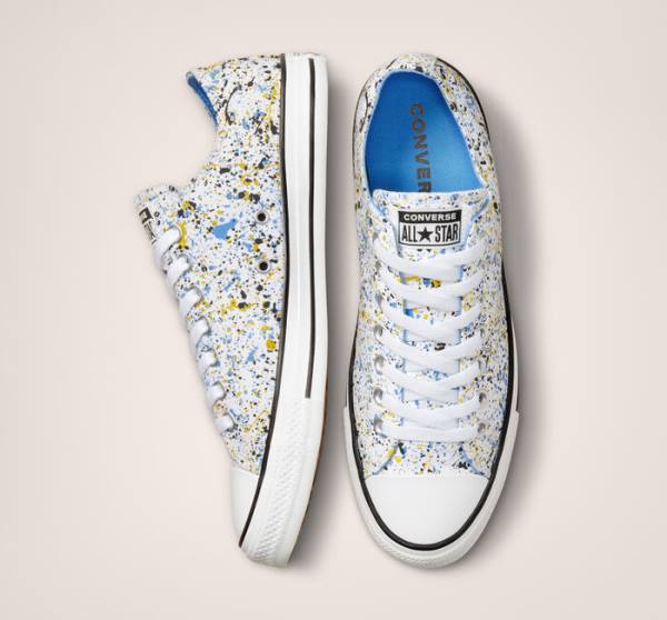 Boty Nízké Converse Chuck Taylor All Star Archive Paint Splatter Bílé Blankyt | CV-048QJV